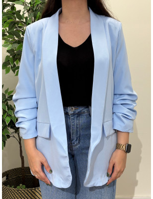 Blazer de Manga Arregaçada
