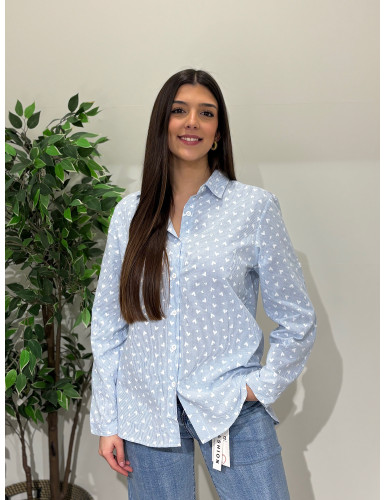 Camisa de riscas c/corações
