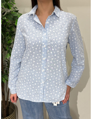 Camisa de riscas c/corações