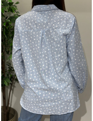 Camisa de riscas c/corações