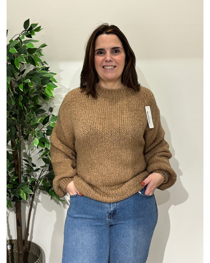 Camisola de malha grossa