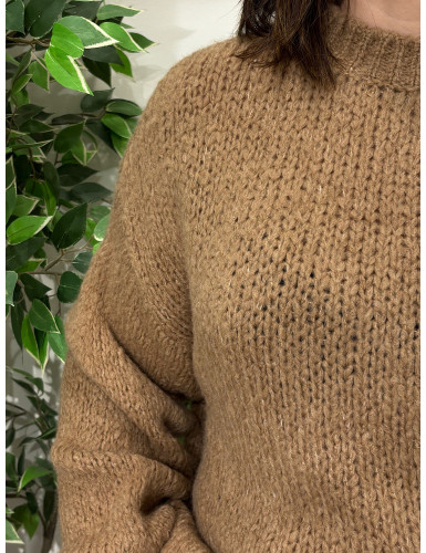 Camisola de malha grossa