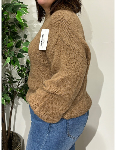 Camisola de malha grossa