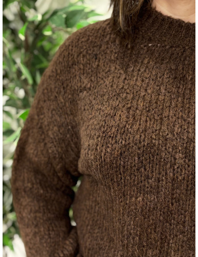 Camisola de malha grossa