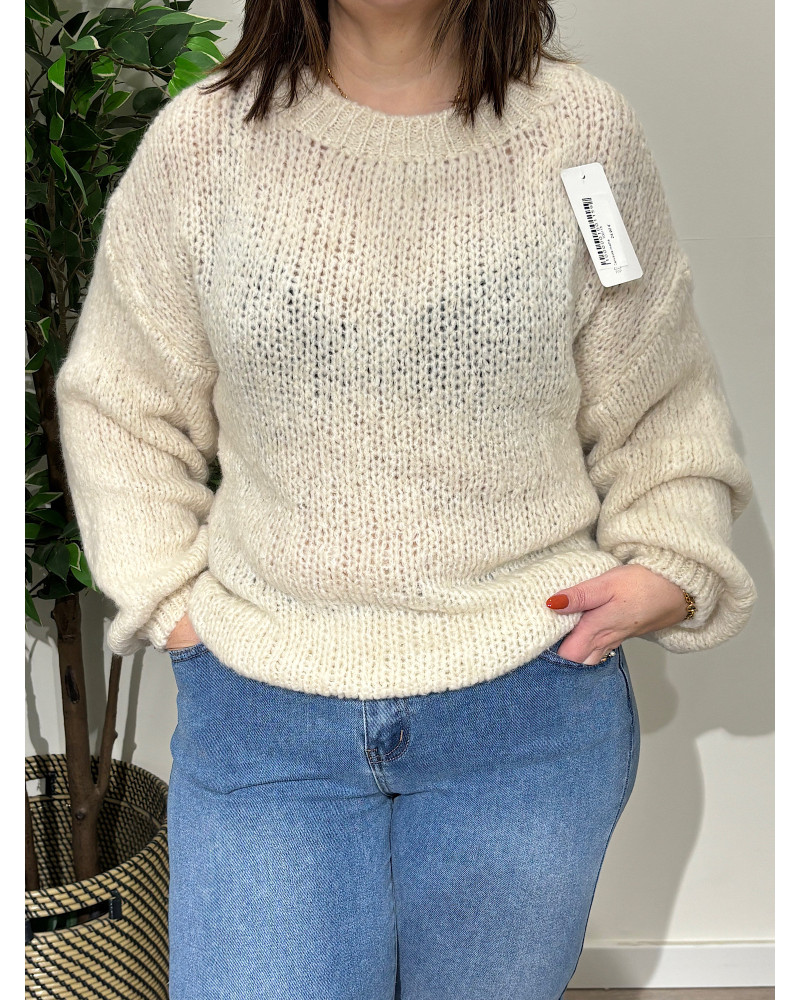 Camisola de malha grossa