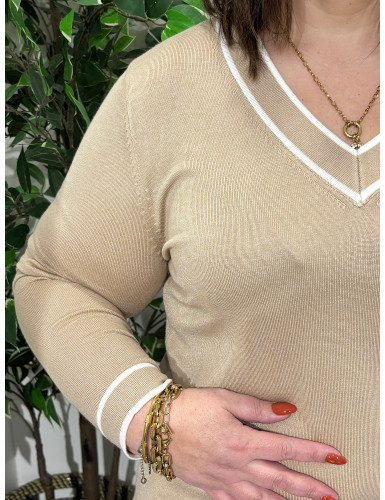 Pulôver simples de malha