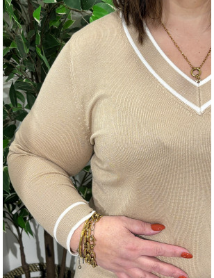 Pulôver simples de malha