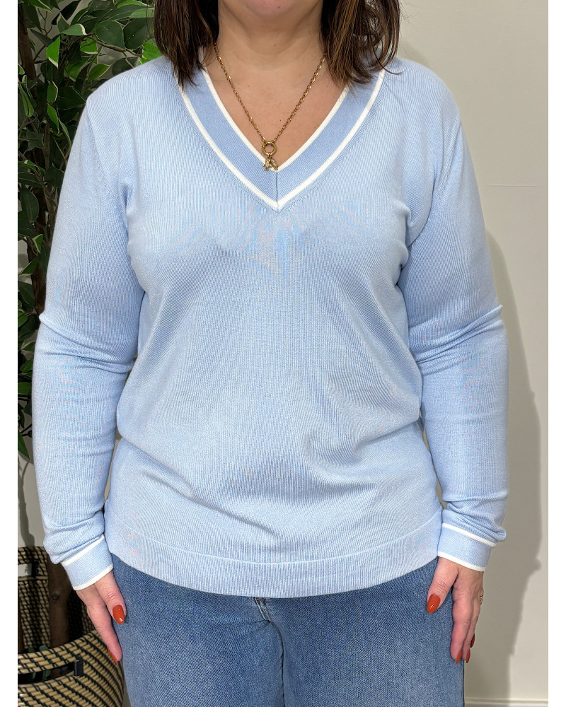 Pulôver simples de malha