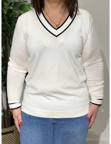 Pulôver simples de malha