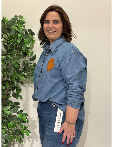 Camisa de ganga Lovena Paris