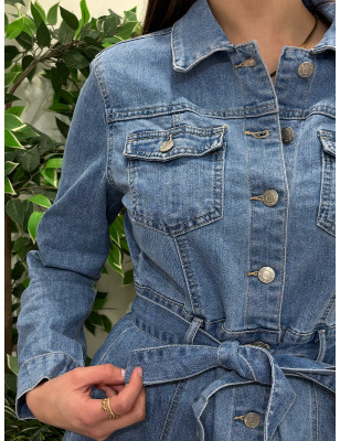 Vestido de ganga c/roda