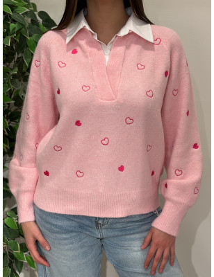 Camisola com camisa Moocci