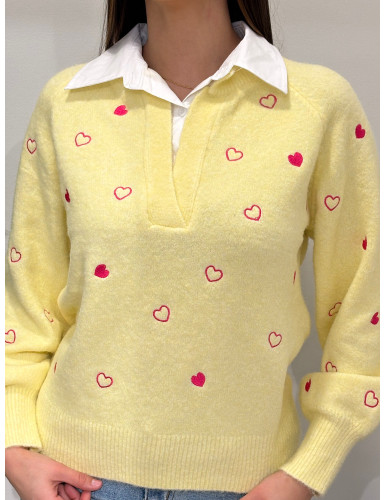 Camisola com camisa Moocci