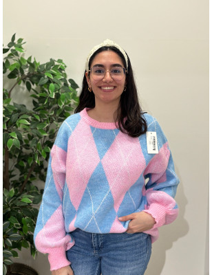 Camisola de losangos