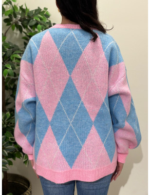 Camisola de losangos