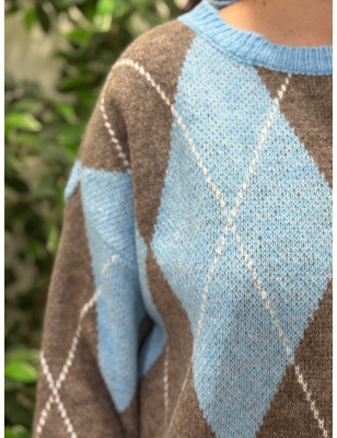 Camisola de losangos