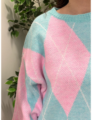 Camisola de losangos