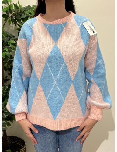 Camisola de losangos