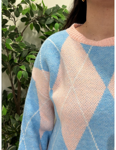 Camisola de losangos