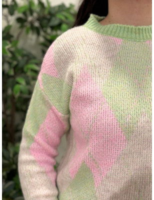 Camisola de losangos