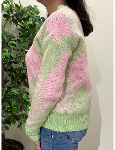 Camisola de losangos