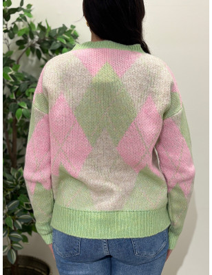 Camisola de losangos