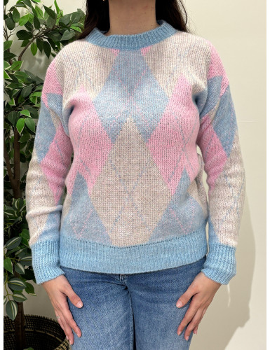 Camisola de losangos