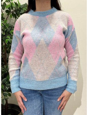 Camisola de losangos