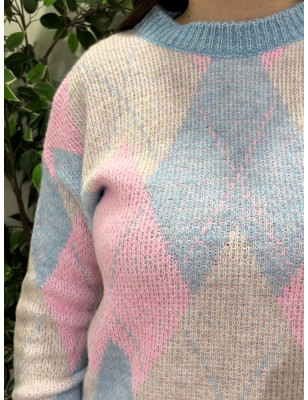 Camisola de losangos