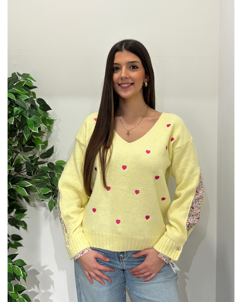 Camisola c/ decote em V Moocci