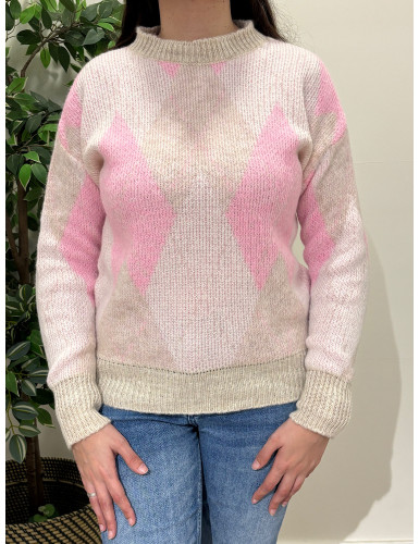 Camisola de losangos