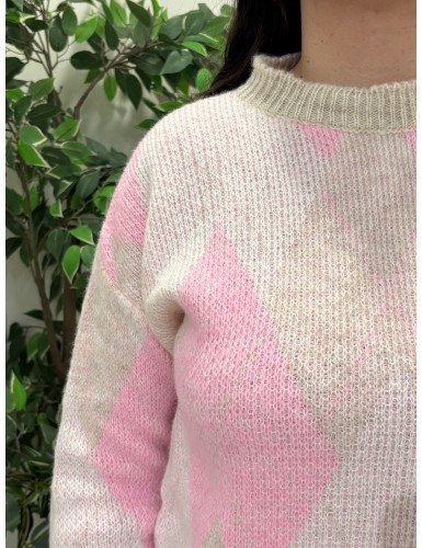 Camisola de losangos