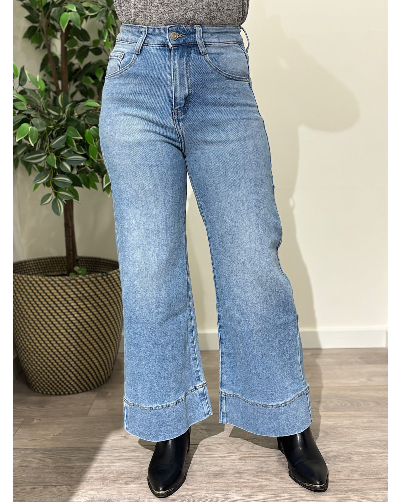 Calças de ganga modelo Wide Leg