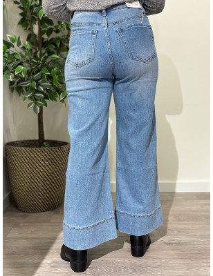 Calças de ganga modelo Wide Leg