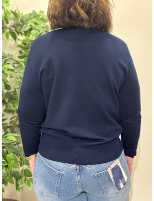 Pulôver Liso com decote em V