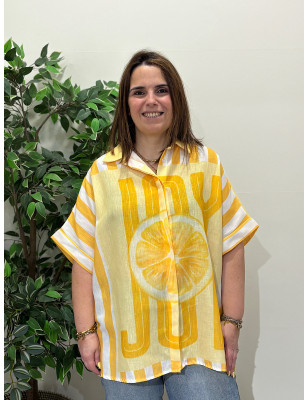 Camisa Estampada Oversize