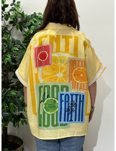 Camisa Estampada Oversize