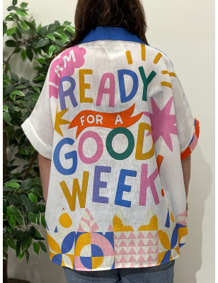 Camisa Estampada Oversize