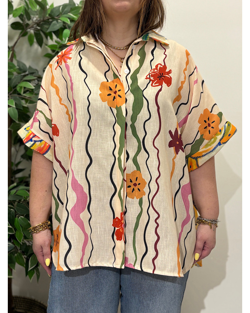 Camisa Estampada Oversize