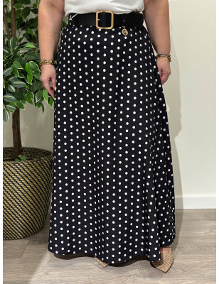 Saia Evasé c/ Bolinhas