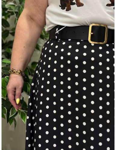 Saia Evasé c/ Bolinhas