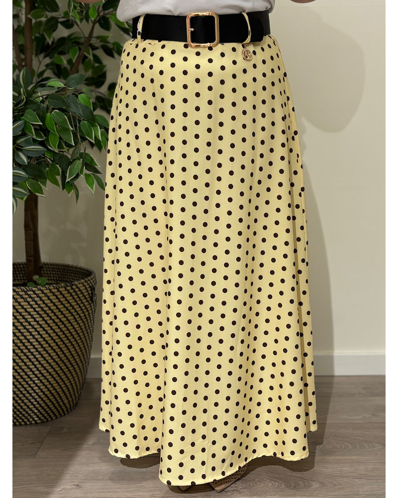 Saia Evasé c/ Bolinhas