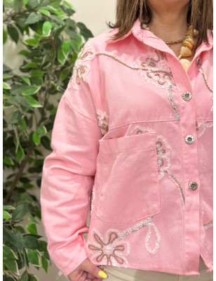 Casaco de Ganga Trabalhado