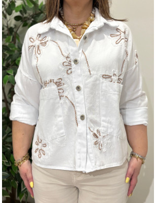 Casaco de Ganga Trabalhado