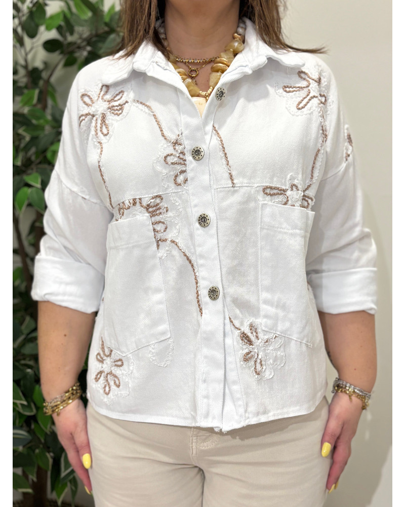 Casaco de Ganga Trabalhado