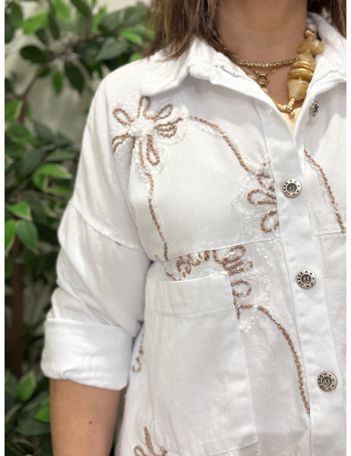 Casaco de Ganga Trabalhado