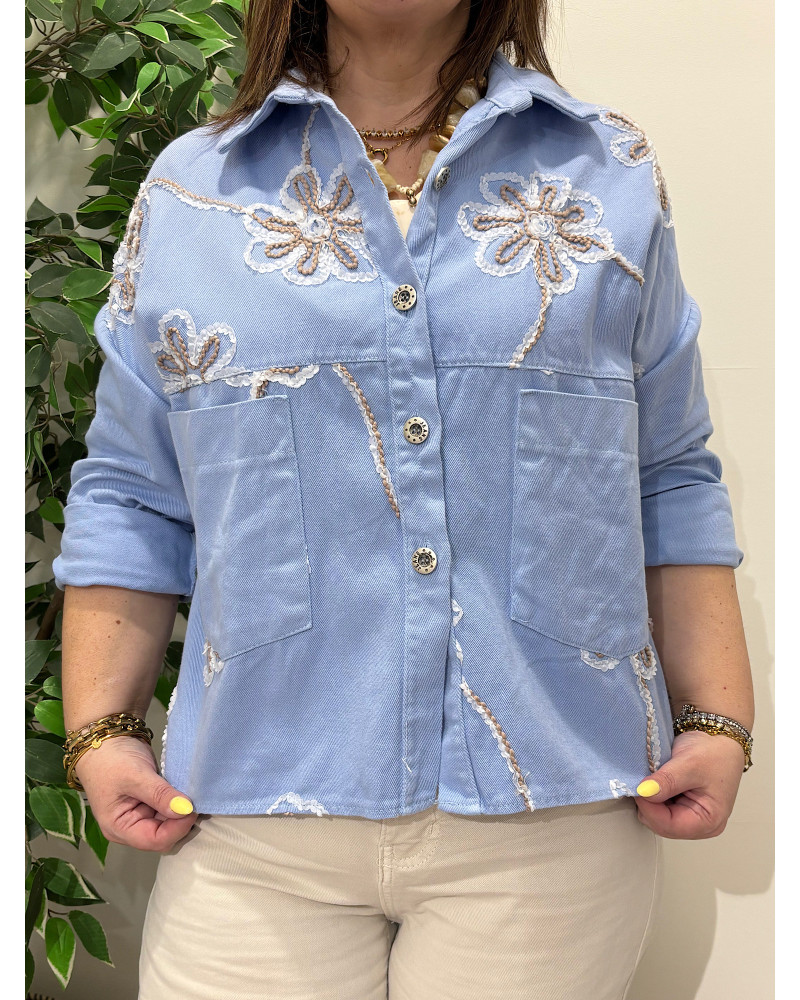 Casaco de Ganga Trabalhado