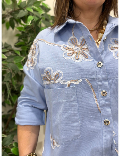 Casaco de Ganga Trabalhado