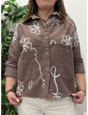 Casaco de Ganga Trabalhado