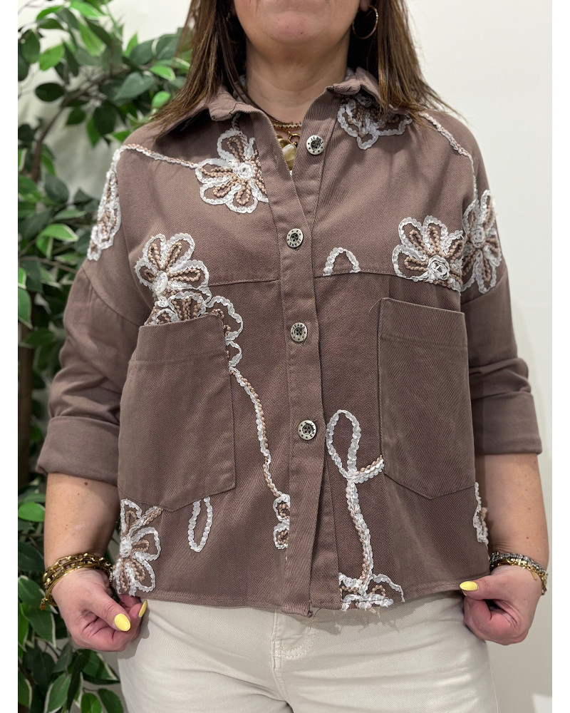 Casaco de Ganga Trabalhado